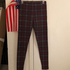 Women’s Forever21 Plaid Leggings Size M